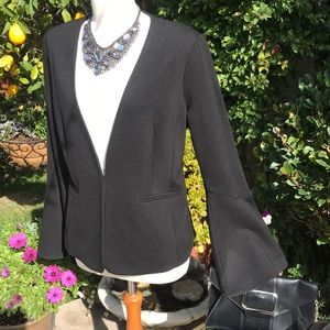 Anthropologie Cartonnier Black knit jacket